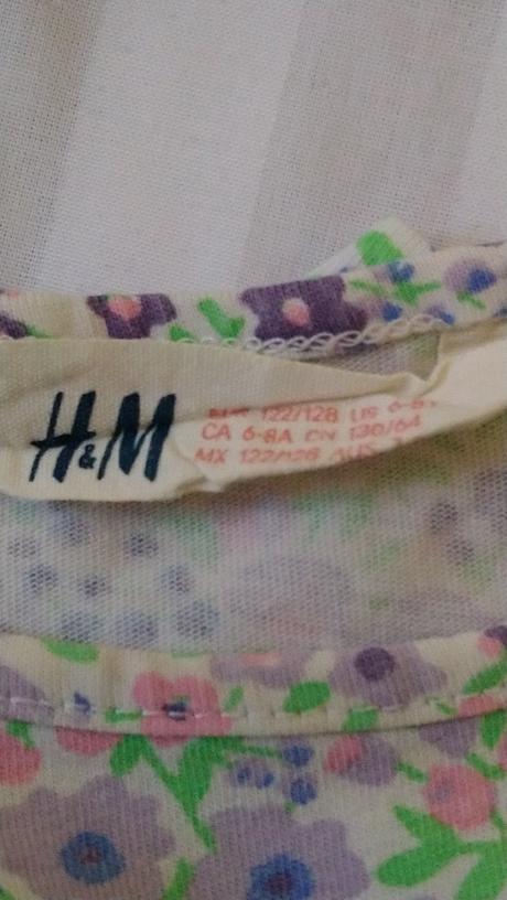 2 ks dievčen. šaty s farebným vzorom, h&m, 122-128, h&m,128