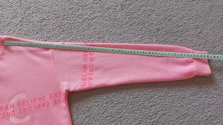 Mikina ružová neon č.146/152, h&m,146