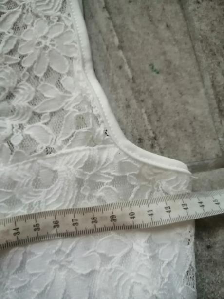 Maslovobiele čipkované šaty, vm, m