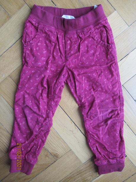 Zateplené nohavice, h&m,104