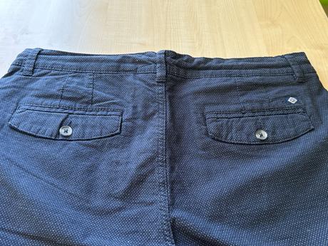 Pánske elegantné tmvomodré šortky-52, 52