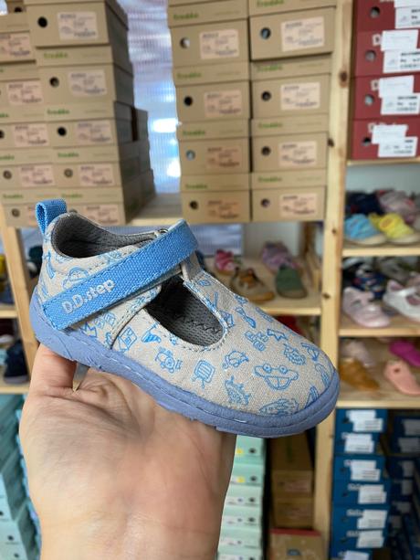 D.d.step barefoot plátené sandálky, d.d.step,20 - 31