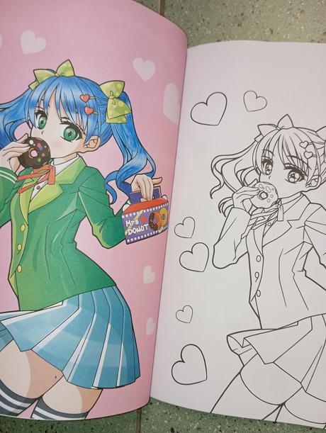 Manga omaľovánka color action, 