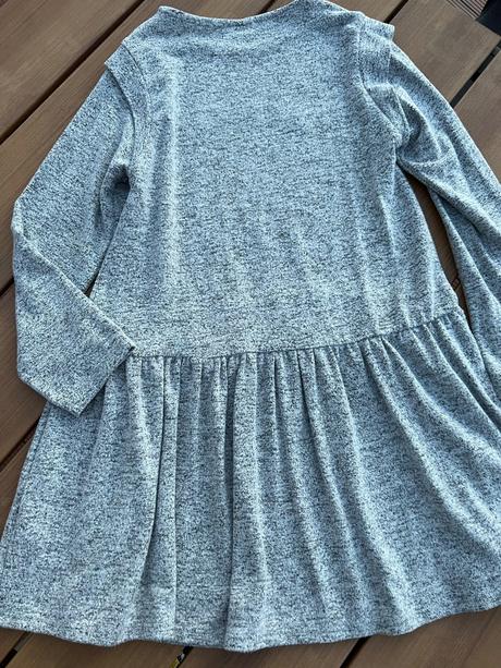 Jemné sivé padavé šatky zara 134cm, zara,134
