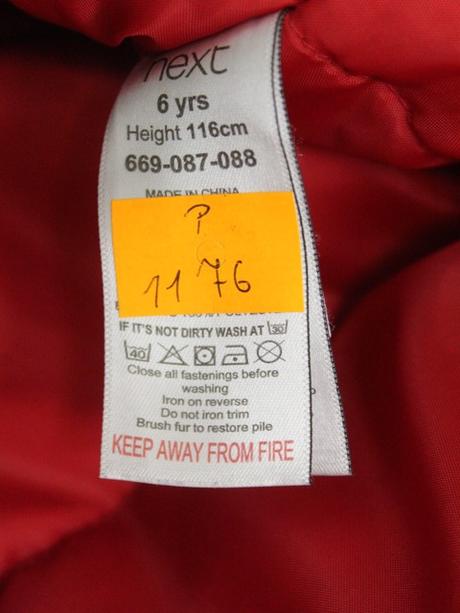 Chlapčenská zimná bunda next veľ. 6 r., next,116