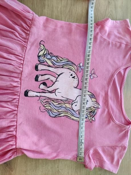 Šaty/tunika s krásnym jednorožcom, 116