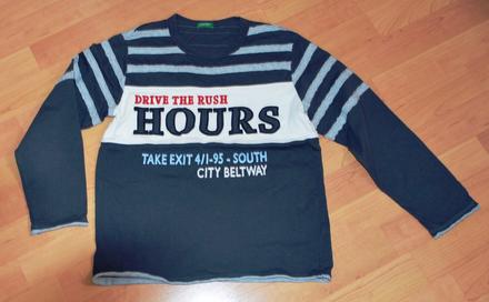 Bavlnene znackove tricko, benetton,134