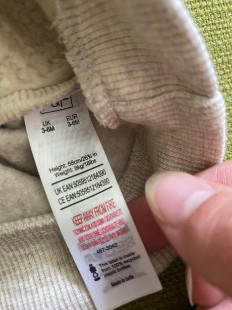 Oteplený svetrík a legíny, f&f,68