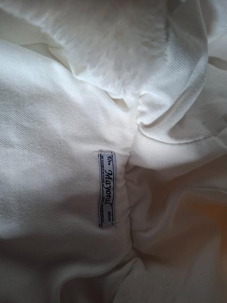 Mayoral šaty biele a kabátik, krst, mayoral,68