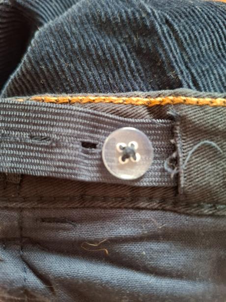 Tmavomodré menčestráky s nastavením v pase134, h&m,134