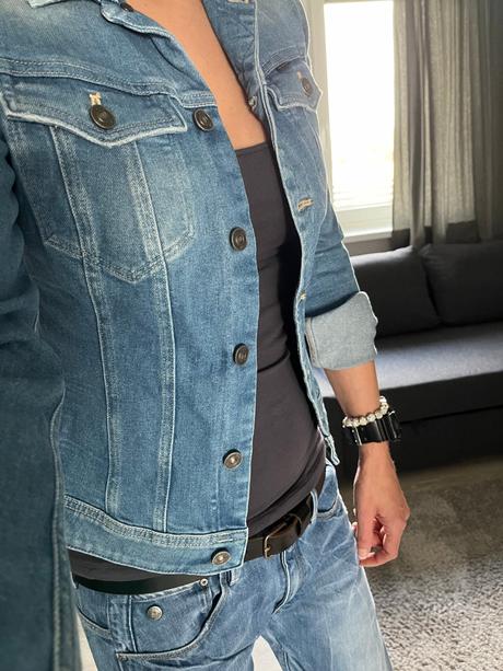 Dámska bunda g-star bledomodrá, g-star raw,s