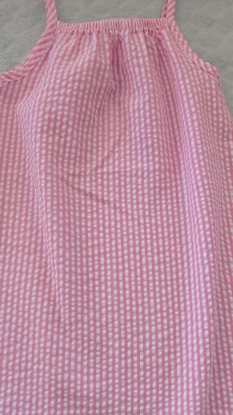 Letné šaty na ramienka s maslickami, nutmeg,104