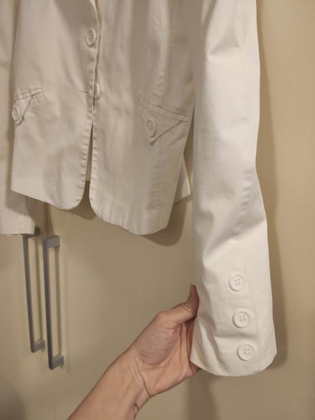Stylove biele sako, s