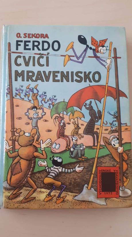 Stará retro kniha ferdo cvičí mravenisko o. sekora,