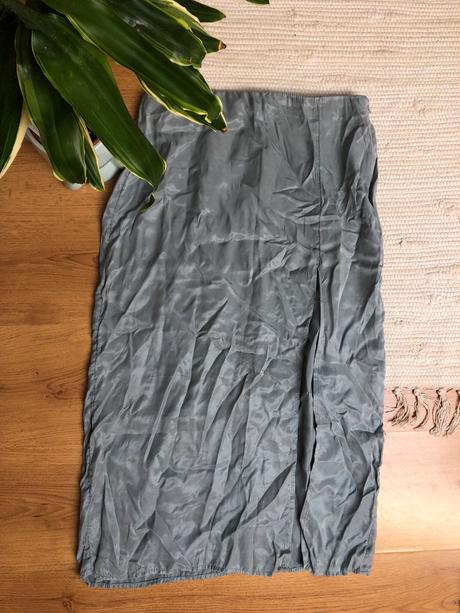 Saténová sukňa, h&m,m