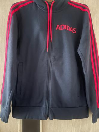 Tmavo modrá mikina, adidas,m