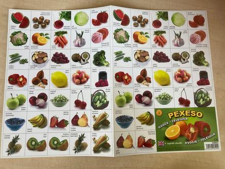 Pexeso ovocie a zelenina, 