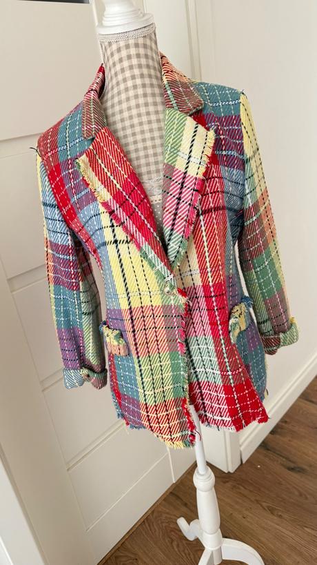 Unikátne vintage sako, taliansko, nenosené, m, m