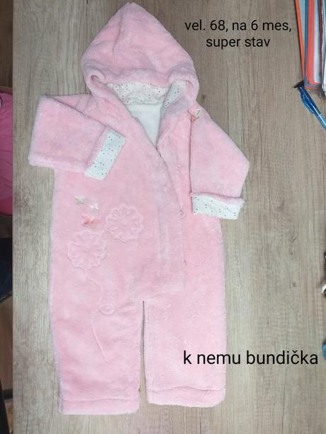 Overal s bundičkou ružový, 68