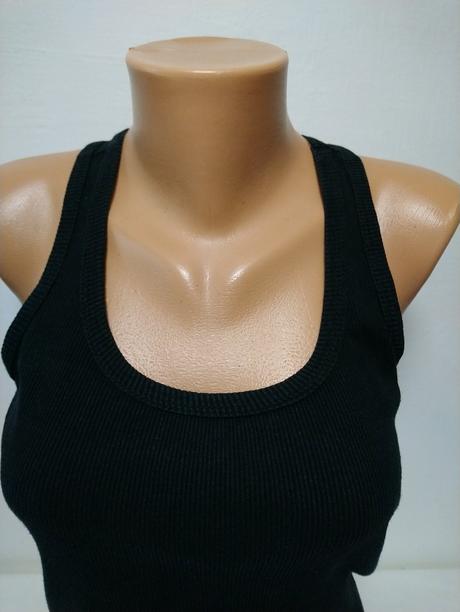 Dámsky čierny bavlnený top, one love basic, s