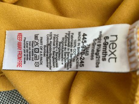 Body zn. next (6-9m) 5ks, next,62