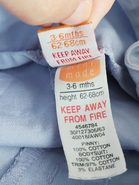 Šatová suknička, mini mode,68