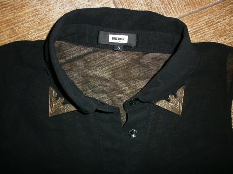 Čierna blúzka so zlatými ozdobami s/m, s