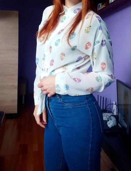 Blúzka s lebkami., m