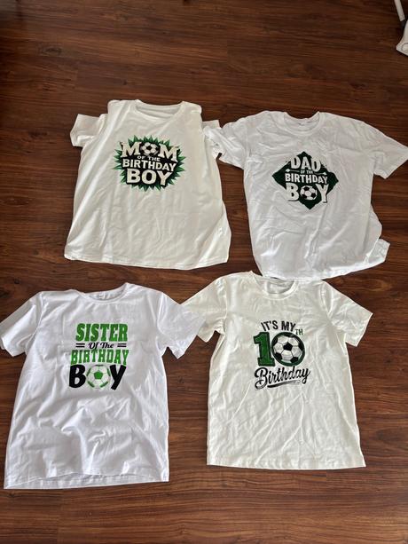 Set narodeninovych triciek, 