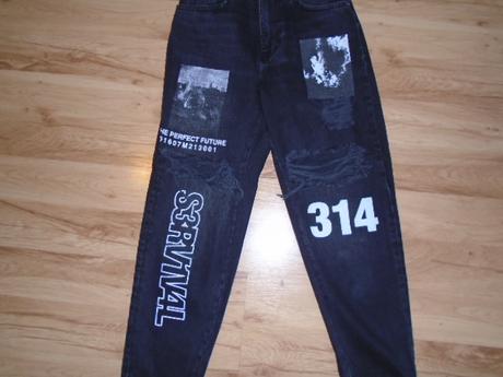 Úžasne rifle bershka, vysoky pas, bershka,s