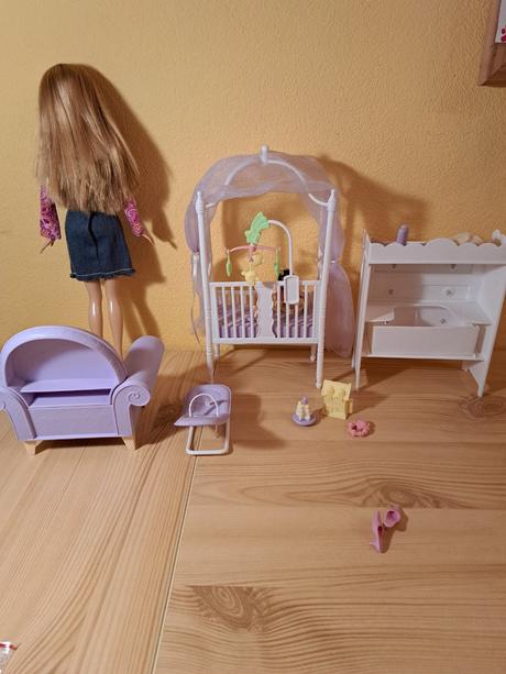 Barbie play all day nursery gift set, 