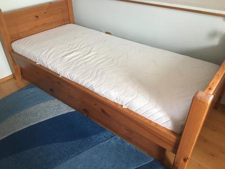 Postel, skrina a nocny stolik, šírka (cm): 90,dĺžka (cm): 200