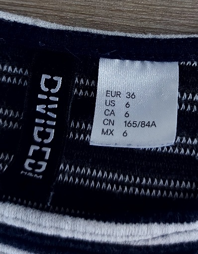 Pásikavé šaty divided, h&m,36