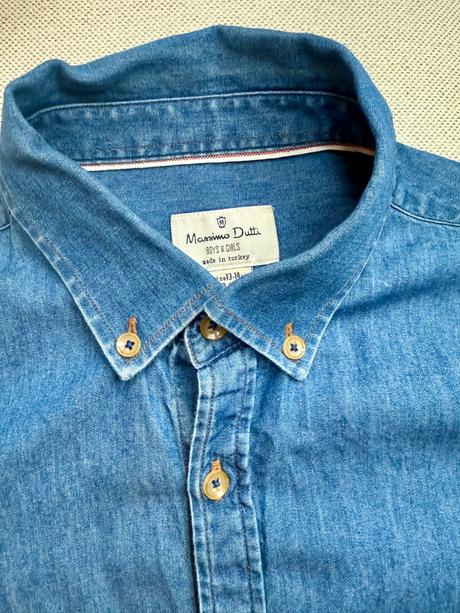 Rifľová košeľa massimo dutti, 164