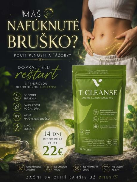 Detoxikačný čaj na nafúknuté bruško,