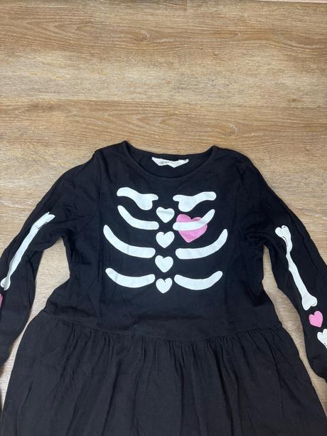 Nočná košeľa kostra 8-10r., h&m,134