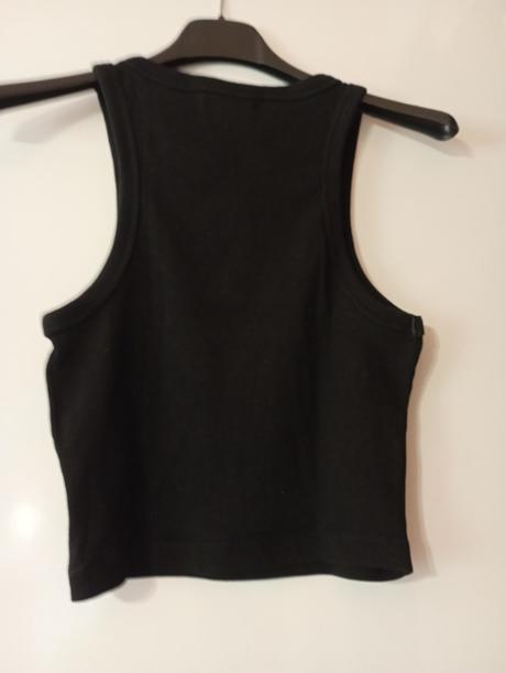 Čierny crop top, sinsay,m