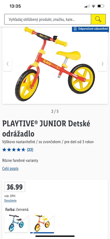 Detské odrážadlo,