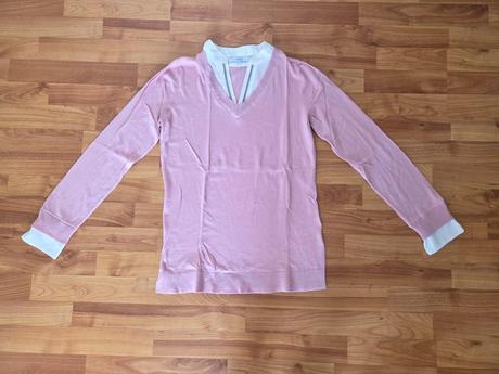 Ružový sveter s blúzkou, next,m