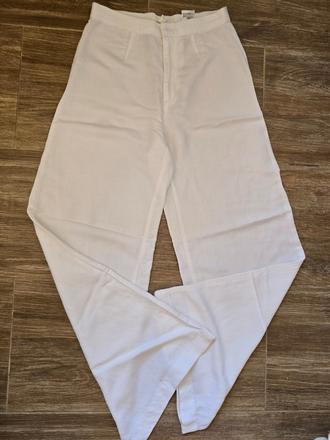 Biele nohavice č.38, h&m,38