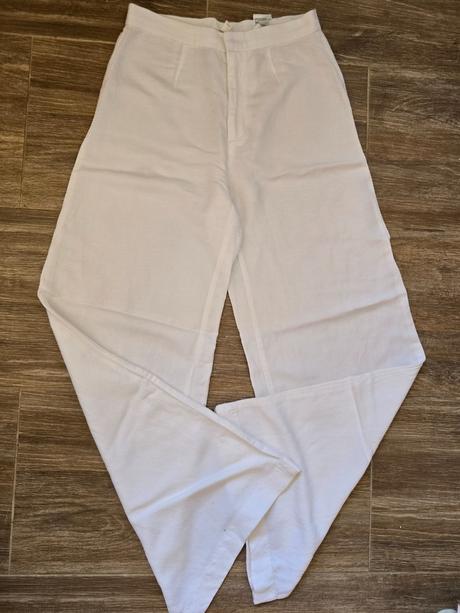 Biele nohavice č.38, h&m,38