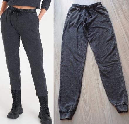 Melírované šedé tepláky, gate,36 - xs