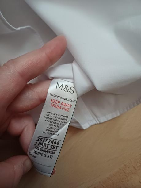 Nová košeľa, marks & spencer,134