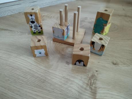 Drevené kocky na vkladanie, 