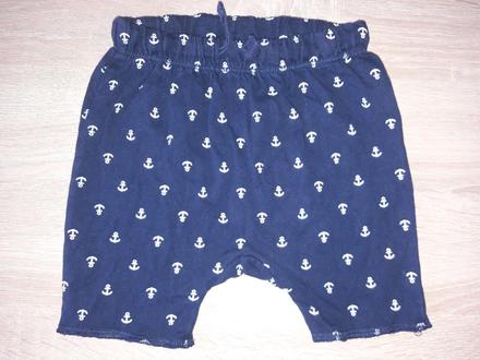 Kraťasky s kotvami, h&m,74