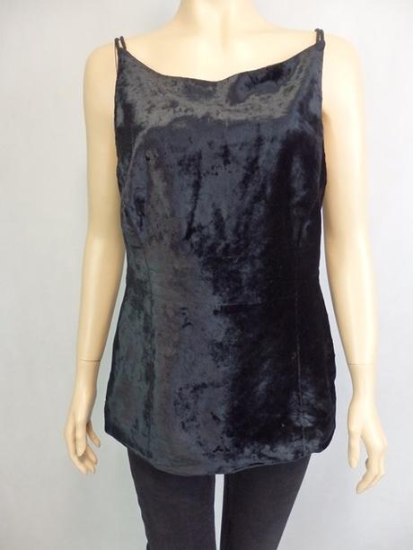 Luxusný zamatový top, s