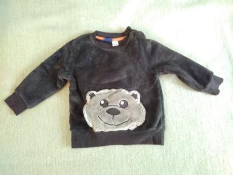 Teplý svetrík s mackom, lupilu,80