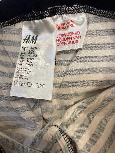 Bavlnené spodky na spanie, h&m,134 / 140