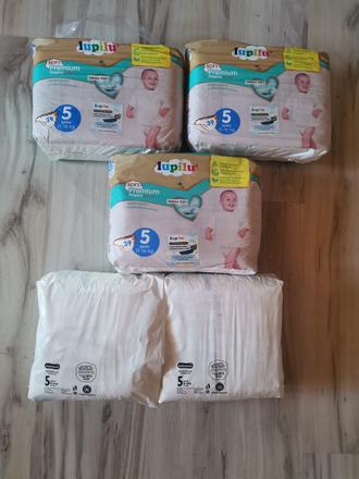 Plienky veľkosť 5 (10-16kg), lupilu,9 kg - 20 kg