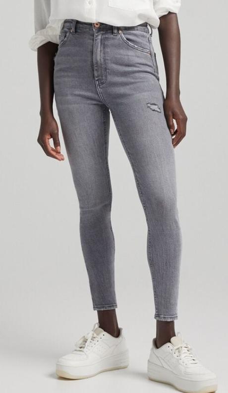 High waisted skinny džínsy, bershka,s